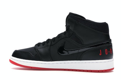 Jordan 1 Mid Black University Red