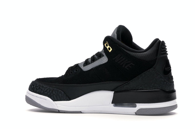 Jordan 3 Retro Tinker Black Cement Gold