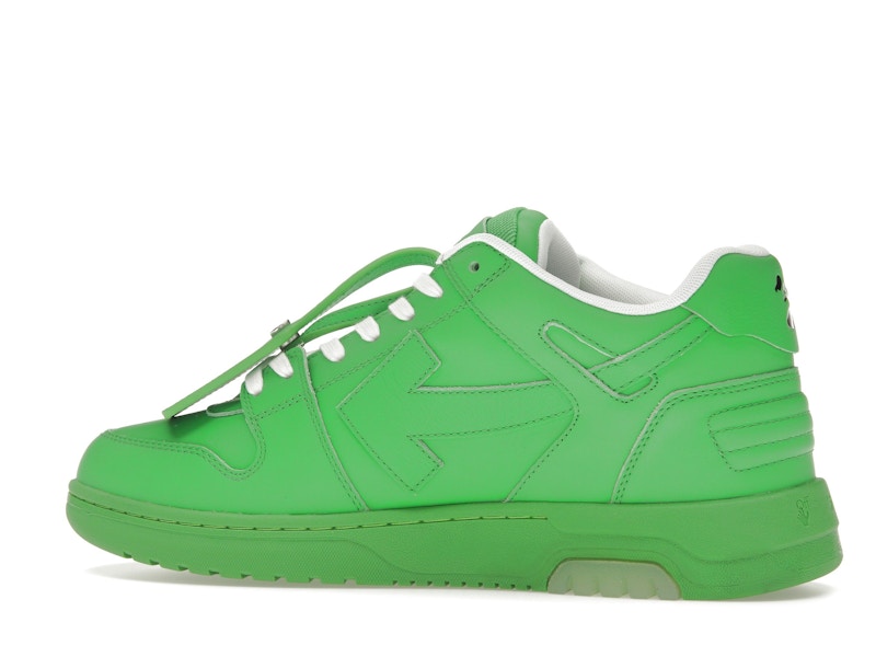 OFF-WHITE Out Of Office OOO Low Tops Green White