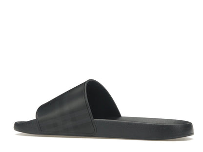 Burberry Embossed Logo Slides Dark Blue