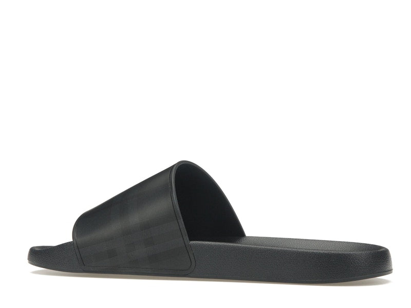Burberry Embossed Logo Slides Dark Blue