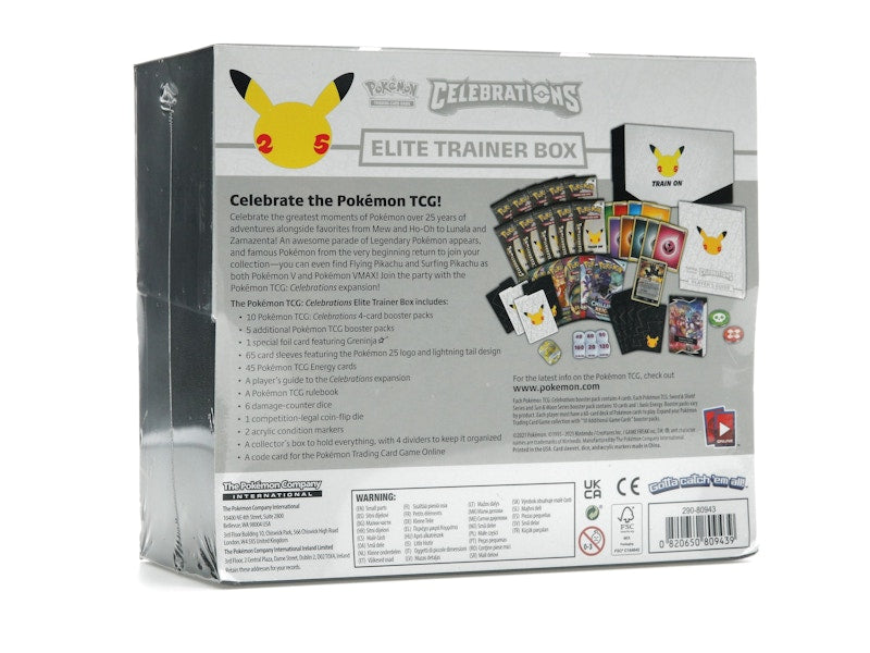 Pokémon TCG 25th Anniversary Celebrations Elite Trainer Box 4x Lot