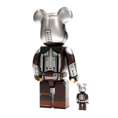 Bearbrick x Star Wars The Mandalorian Beskar Armor 100% & 400% Set
