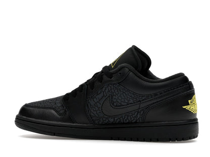 Jordan 1 Low Black Elephant Print