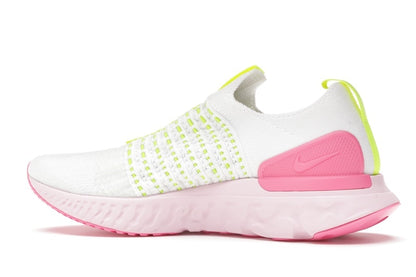 Nike React Phantom Run Flyknit 2 White Volt Pink Glow (Women's)