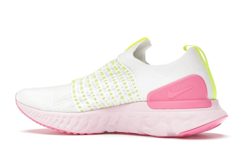 Nike React Phantom Run Flyknit 2 White Volt Pink Glow (Women's)