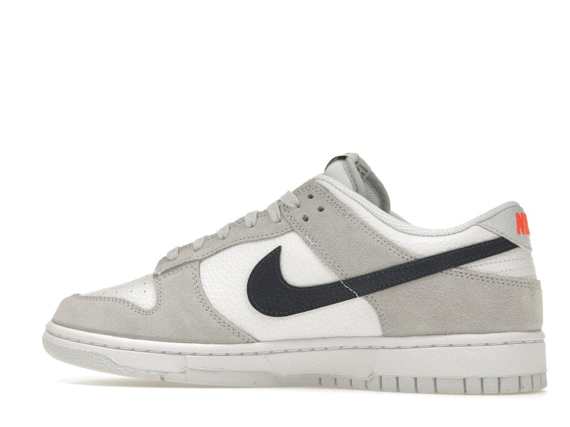 Nike Dunk Low White Grey Navy Aqua Mini Swoosh