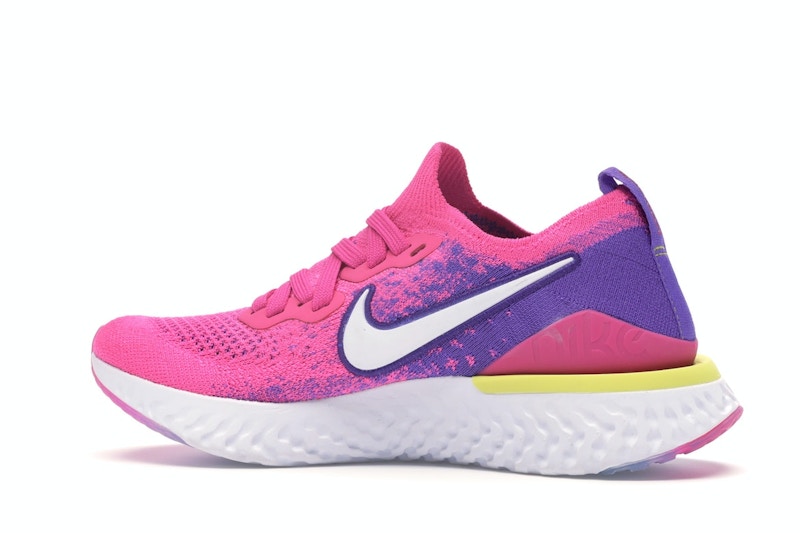 Nike Epic React Flyknit 2 Laser Fuchsia White (Women's)