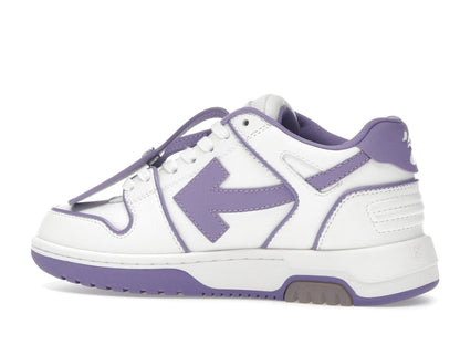 OFF-WHITE Out Of Office OOO Low Tops Outlined White Lilac Purple (Women's)