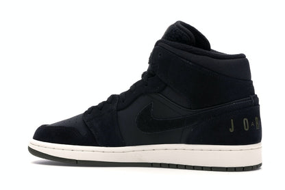Jordan 1 Mid Black Olive Canvas