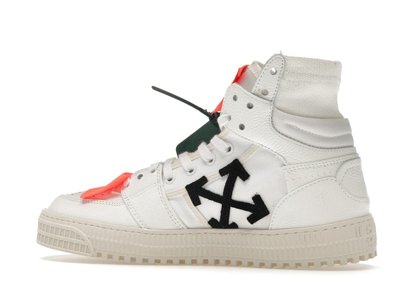OFF-WHITE Off Court 3.0 Leather White White Orange (Bold Medial Logo)