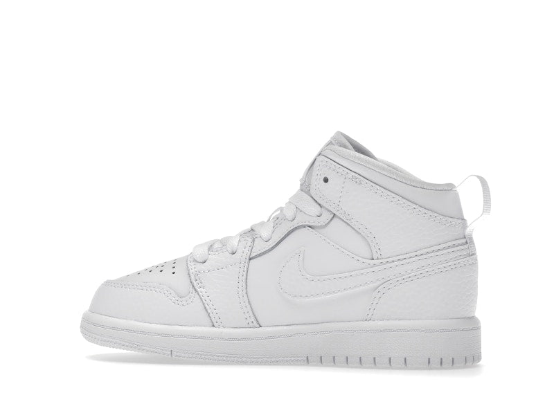 Jordan 1 Mid Triple White (2021) (PS)