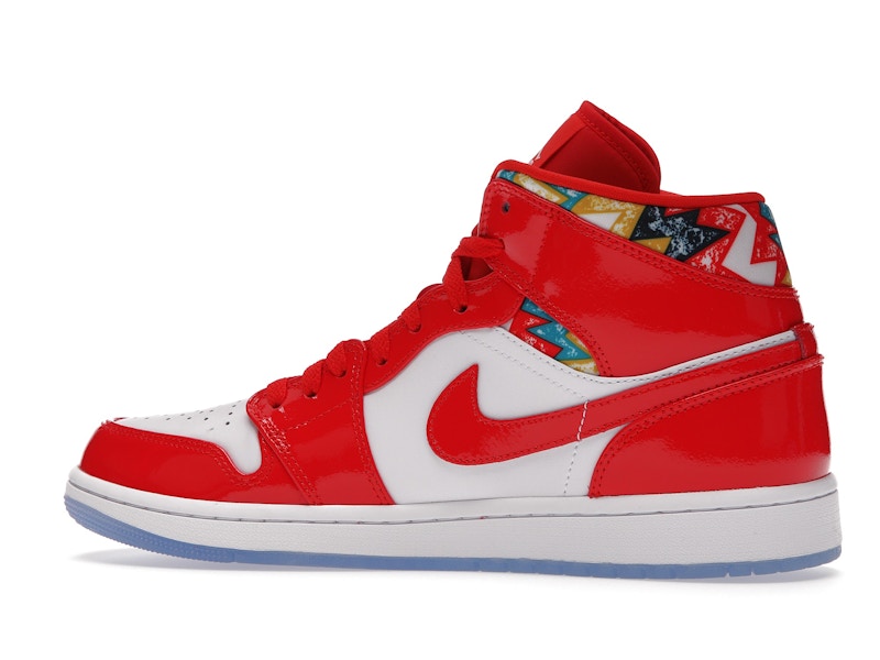 Jordan 1 Mid Barcelona Sweater Red Patent