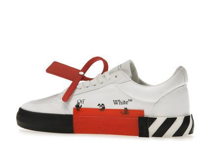 OFF-WHITE Vulcanized Low White Teal Canvas