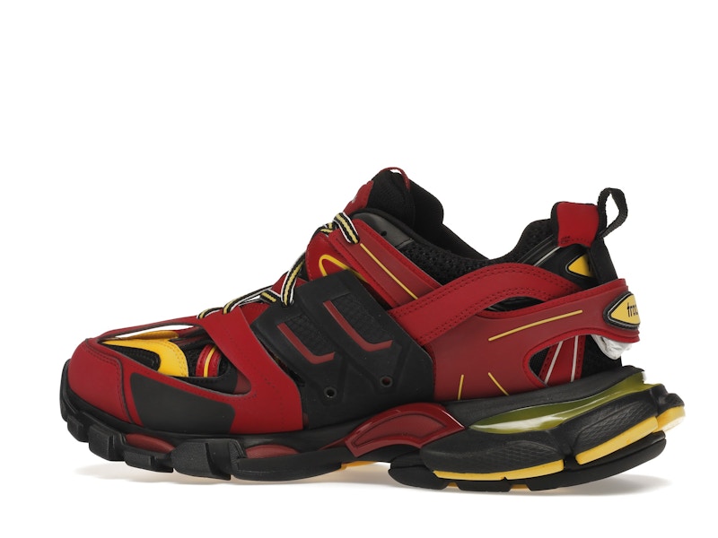 Balenciaga Track Trainers Burgundy Black