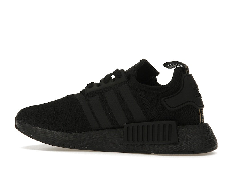 adidas NMD R1 Triple Black Gold Metallic (Women's)