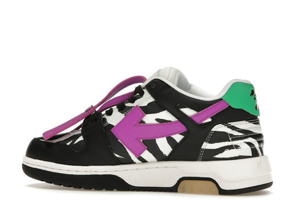 OFF-WHITE Out Of Office OOO Low Tops Zebra Pink (Women's)