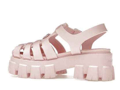 Prada Monolith Foam Rubber 55mm Sandals Alabaster Pink