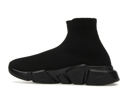 Balenciaga Speed Graffiti Trainers Black White Logo (Women's)