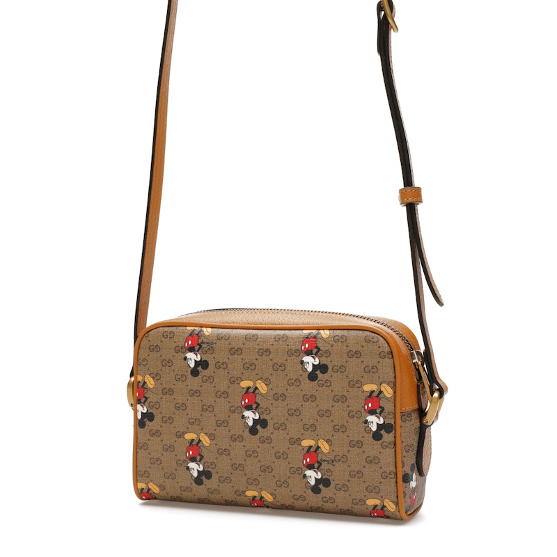 Gucci x Disney Mickey Mouse Crossbody Bag Brown