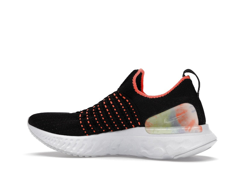 Nike React Phantom Run Flyknit Premium Black Bright Mango (Women's)