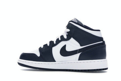 Jordan 1 Mid White Metallic Gold Obsidian (GS)