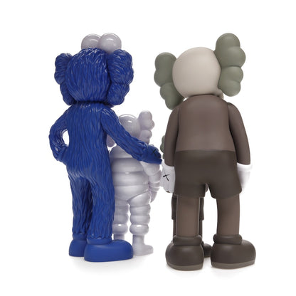 KAWS Family Vinyl Figures Brown/Blue/White