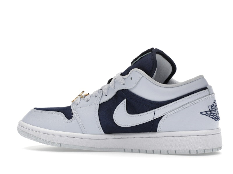 Jordan 1 Low SE Football Grey White Gym Red Midnight Navy (Women's)