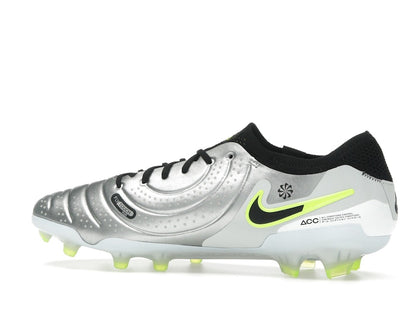 Nike Tiempo Legend 10 Elite FG Metallic Silver Volt Black
