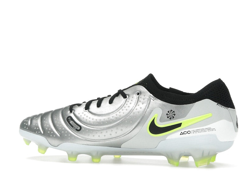 Nike Tiempo Legend 10 Elite FG Metallic Silver Volt Black