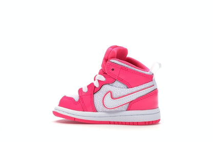 Jordan 1 Mid Hyper Pink White (TD)