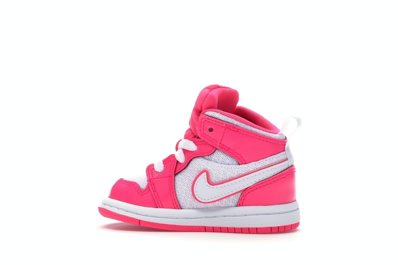 Jordan 1 Mid Hyper Pink White (TD)