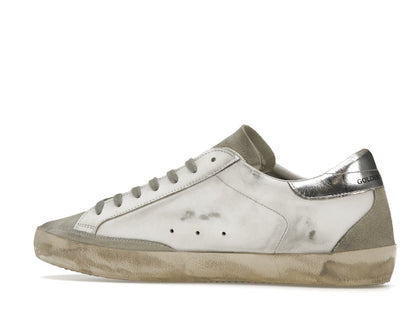 Golden Goose Super-Star White Elecctric Blue Silver