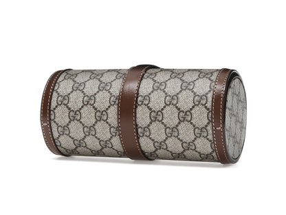 Gucci Supreme Monogram Watch Role Bag Brown