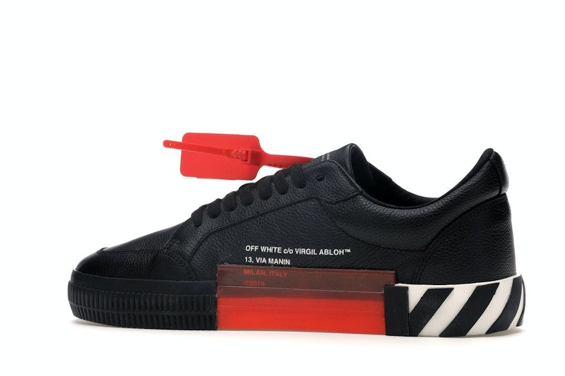 OFF-WHITE Vulc Low Black Leather FW19