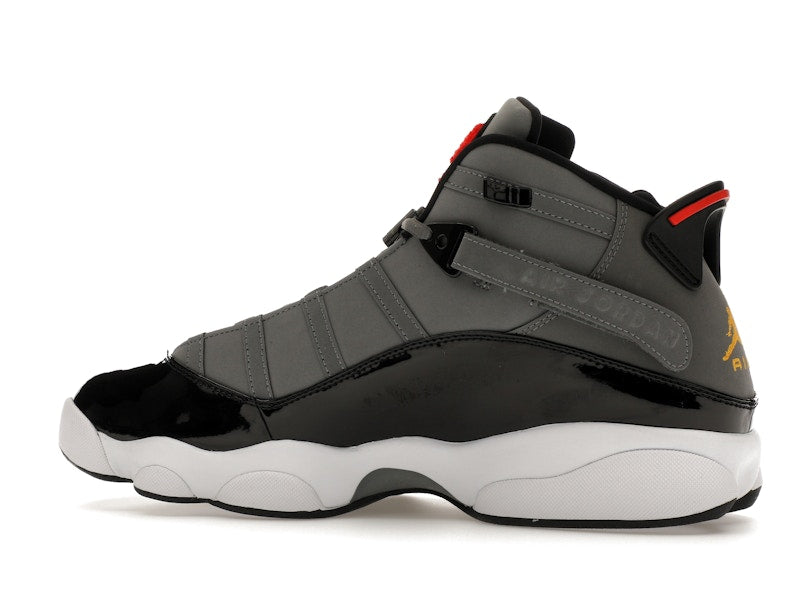 Jordan 6 Rings Smoke Grey Black Red Gold
