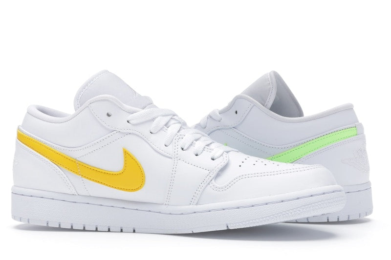 Jordan 1 Low White Multi-Color Swoosh