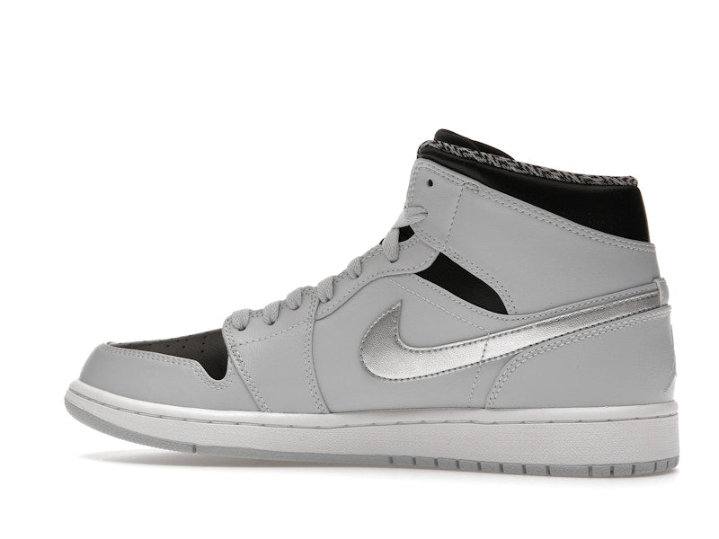 Jordan 1 Mid Pure Platinum Metallic Silver