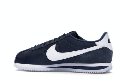 Nike Cortez Basic Nylon Obsidian White-Metallic Silver