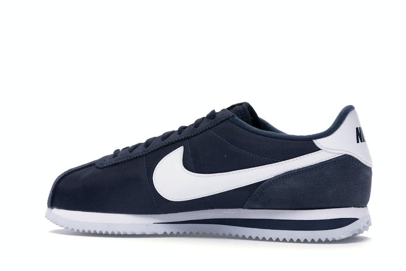 Nike Cortez Basic Nylon Obsidian White-Metallic Silver