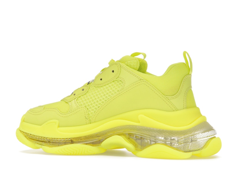 Balenciaga Triple S Clear Sole Fluo Yellow White (Women's)