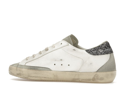 Golden Goose Super-Star White Dark Grey Glitter (Women's)