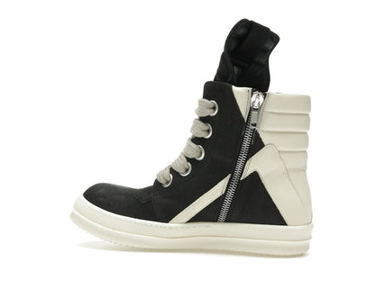 Rick Owens Geobasket Jumbo Lace High Black Milk