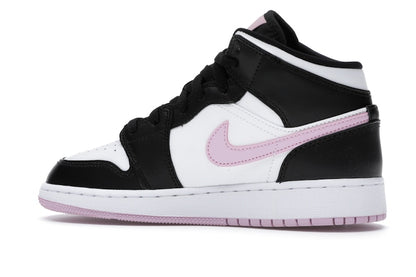 Jordan 1 Mid White Black Light Arctic Pink (GS)