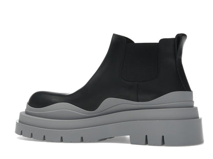 Bottega Veneta Tire Ankle Chelsea Boot Black Vapor