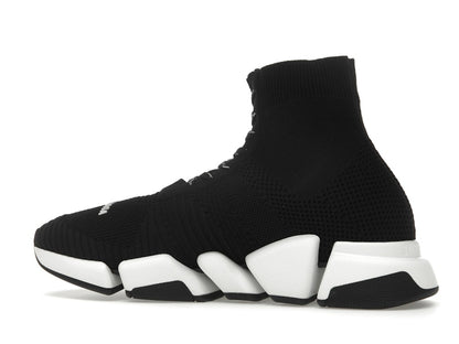 Balenciaga Speed 2.0 Lace Up Black White