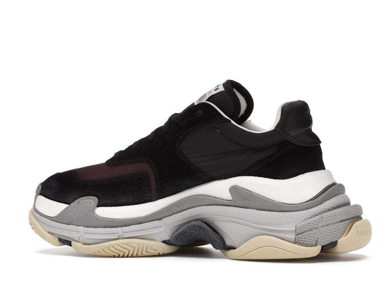 Balenciaga Triple S Black Burgundy