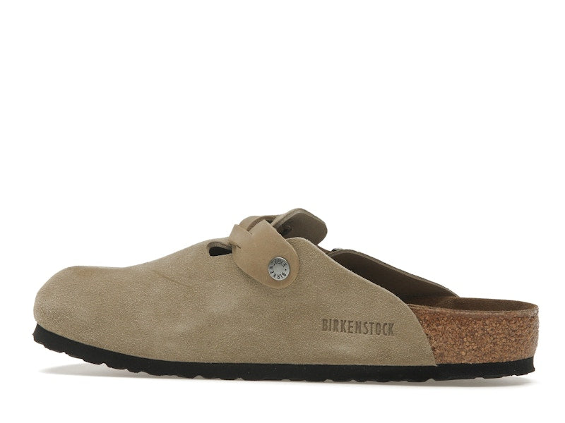 Birkenstock Boston Braided Suede Taupe