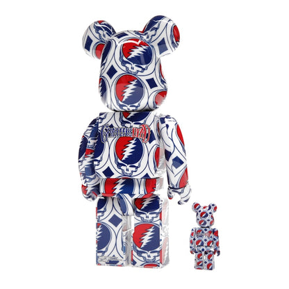 Bearbrick x Grateful Dead (Steal Your Face) 100% & 400% Set