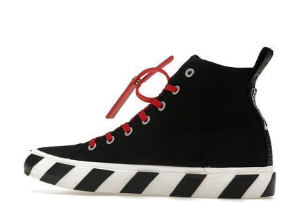 OFF-WHITE Vulcanized Hi Black Red Canvas